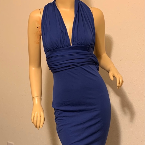 NWT INFINITY WRAP GOWN DRESS💙ROYAL BLUE - Picture 11 of 16